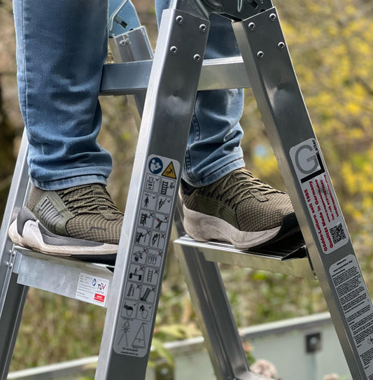 Aufsteckstufe Alu (Ergotritt) – Komfortabler Stand auf jeder Leiter